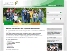 Tablet Screenshot of jugendhilfe-marienhausen.de